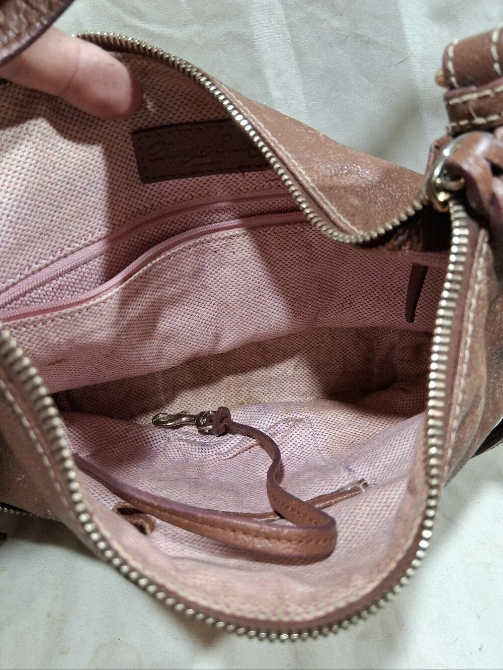 Dooney and bourke all leather Hobo bag